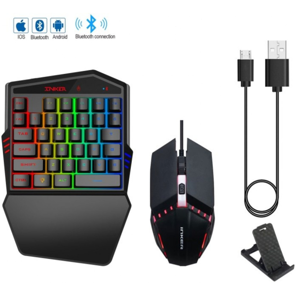 Bluetooth Näppäimistö & Hiiri paketti RGB valot K99