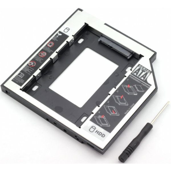 Smartte Second HDD Caddy 12.7mm Telakka DVD-Asemaan