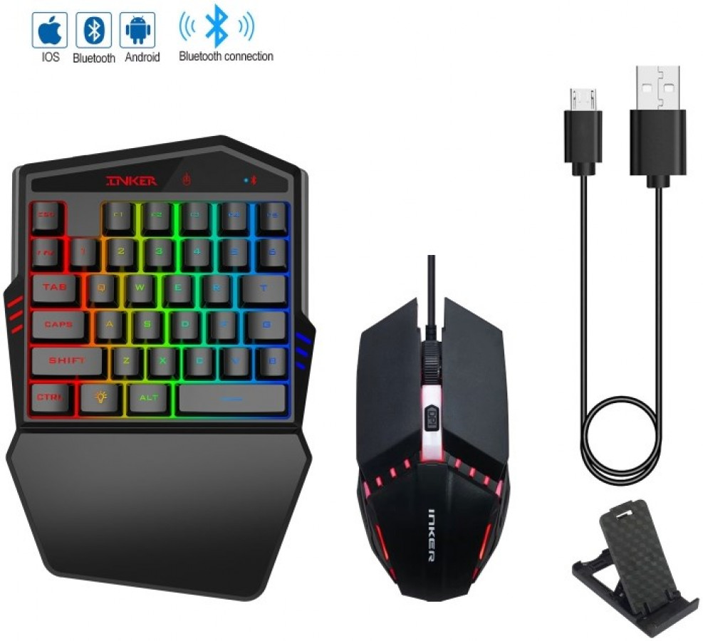 Bluetooth Näppäimistö & Hiiri paketti RGB valot K99