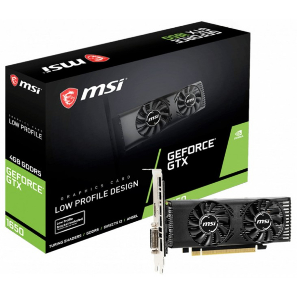MSI GEFORCE GTX 1650 4Gb OverClocked, LP, HDMI, DVI-D