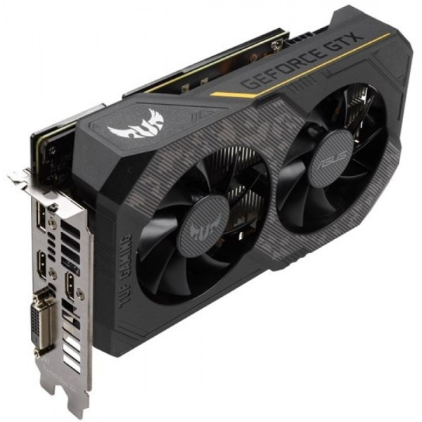 Asus GeForce GTX 1660 Ti TUF Gaming EVO - OC Edition -näytönohjain, 6GB GDDR6 PCIe 3.0, DVI/2xHDMI/DP