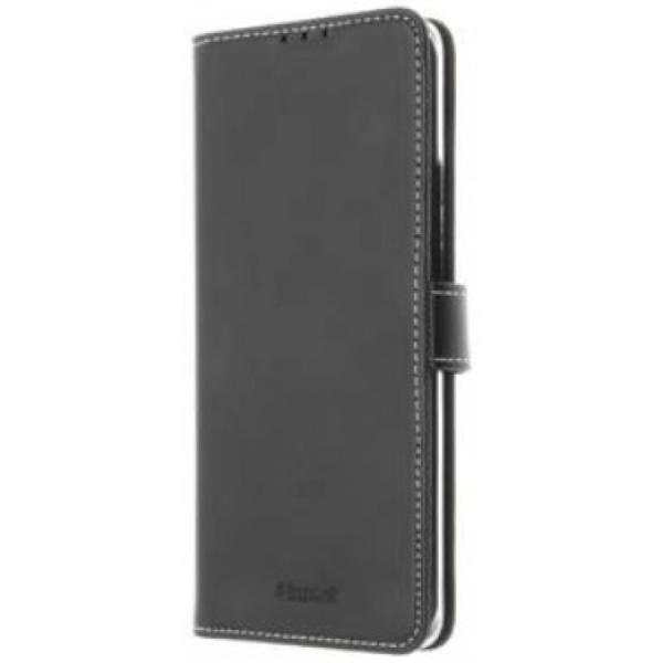 Samsung Xcover Pro musta suojakotelo, aitoa nahkaa, Insmat EXCLUSIVE FLIP CASE