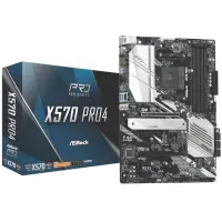 ASRock X570 Pro4, ATX-emolevy AM4, AMD X570, 4 x DDR4, HDMI/DP