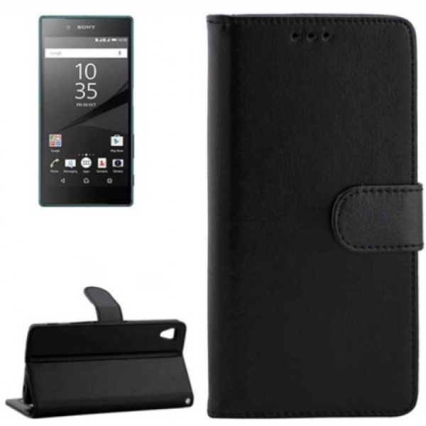 Sony Xperia Z5 / E6603 E6653 E6633 E6683 suojakotelo musta CHT