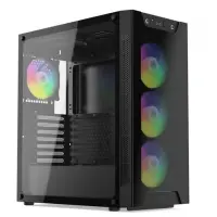 SilentiumPC Armis AR6X EVO TG ARGB, ikkunallinen tornikotelo, musta, E-ATX / ATX / MICROATX / MITX