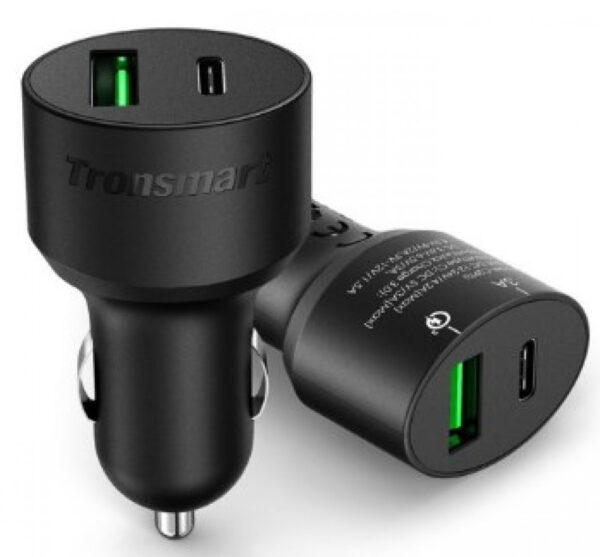 Tronsmart USB & Type-C Autolaturi Qualcomm Quick charge 3.0 - Image 2