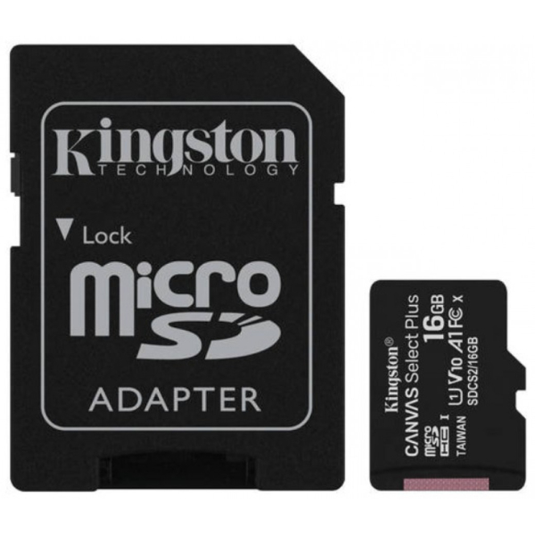 MUISTIKORTTI 16GB CANVAS SELECT PLUS MICROSDHC Erittäin nopea muistikortti