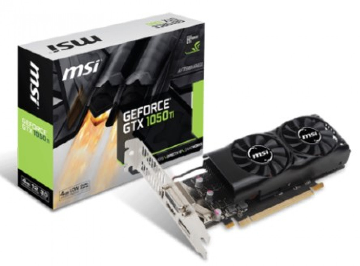 Nvidia GEFORCE GTX 1050 TI 4GT LP 4 GT GDDR5 NÄYTÖNOHJAIN