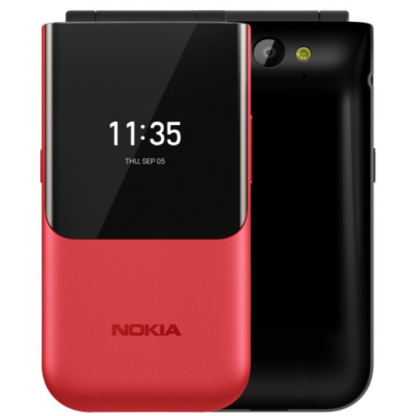 Nokia 2720 Flip punainen käytetty takuuta jäljellä 19kk