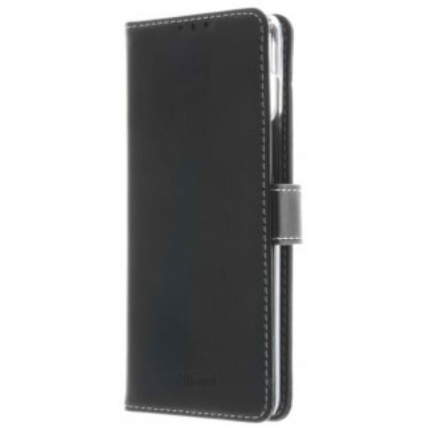 Samsung A41 musta suojakotelo, aitoa nahkaa, Insmat EXCLUSIVE FLIP CASE