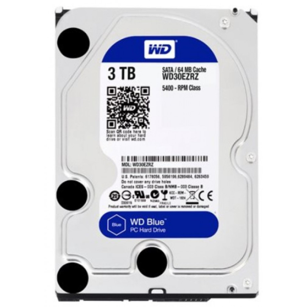 WD Blue 3 Tt SATAIII 5400RPM 64 Mt 3,5" kovalevy