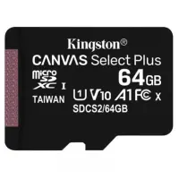 Kingston 64 Gt 100R/85W Canvas Select Plus, UHS-I Class 10 MicroSDXC -muistikortti