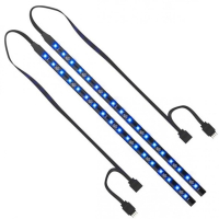 SILENTIUMPC Aurora Stripes RGB, 4 pin käytössä, 2kpl nauhoja paketissa, pituus 30+30cm