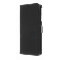 Insmat Flip Case, OnePlus 10 Pro -suojakotelo, Musta aitoa nahkaa