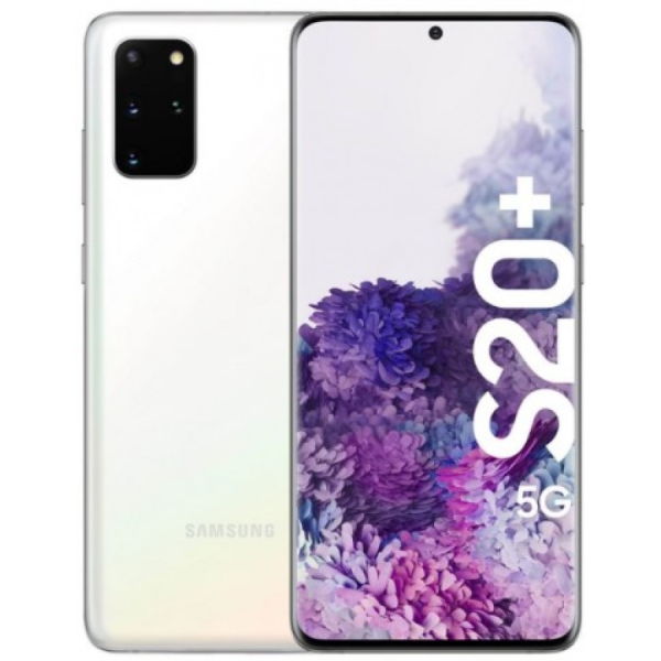 Samsung Galaxy S20+ 5G 128 Gt, Cloud White esittely käytöstä kuin uusi takuu 2v