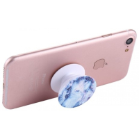 Pop Socket Sini violetti marmori, autotelineellä