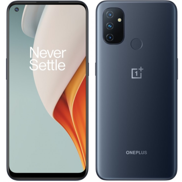 OnePlus Nord N100 64GB/4GB, 13Mpix, 6.52", 5000 mAh, tumma väri