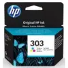 HP 303 tri colour mustepatruuna
