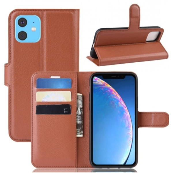Smartte Apple iPhone 11 ruskea suojakotelo