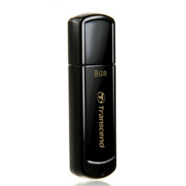 Transcend 8 Gt JetFlash 350 USB 2.0 -muistitikku, Musta