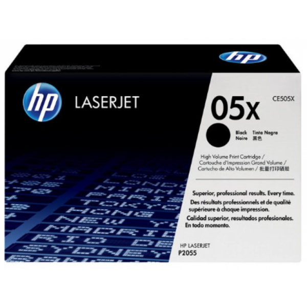 HP CE505X musta laservärikasetti 6.5K - CE505X iso alkuperäinen
