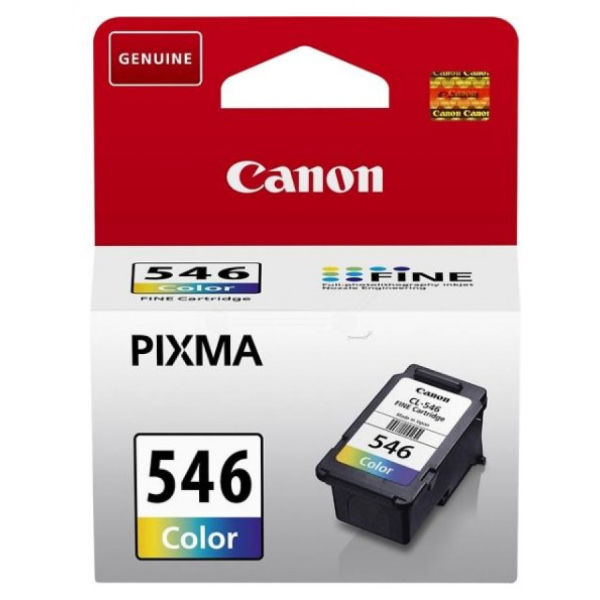 Canon CL-546 - 8 ml - väri (sinivihreä, sinipunainen, keltainen) - alkuperäinen - mustepatruuna malleihin PIXMA iP2850, MG2455, MG2550, MG2555, MG2950, MG3050
