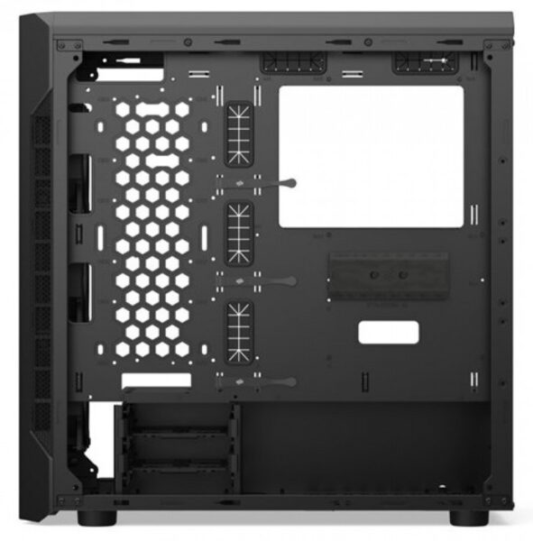 SilentiumPC Armis AR7X EVO TG ARGB, ikkunallinen ATX tornikotelo, mukana 4 ARGB tuuletinta, musta - Image 2