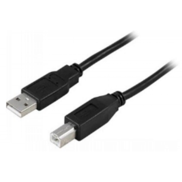 Deltaco USB 2.0 kaapeli A u - B u 1m