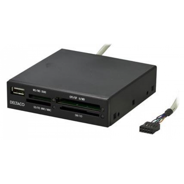 Deltaco 3.5" USB 2.0 multi-card reader UCR-125