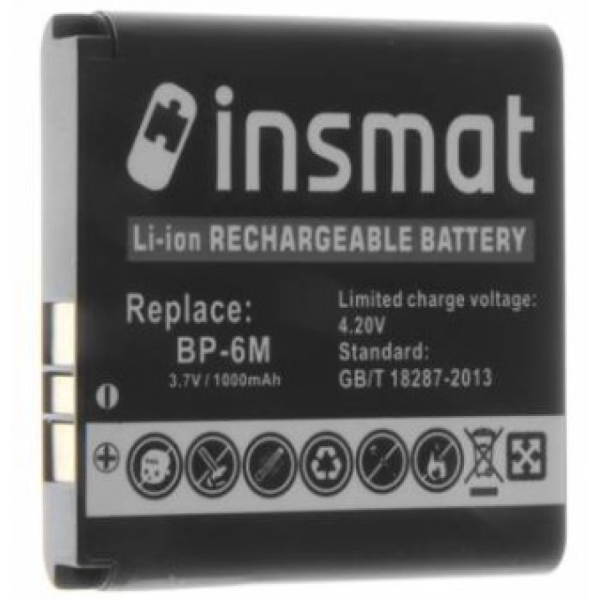 INSMAT LI-ION AKKU NOKIA (BP-6M) 1000mAh