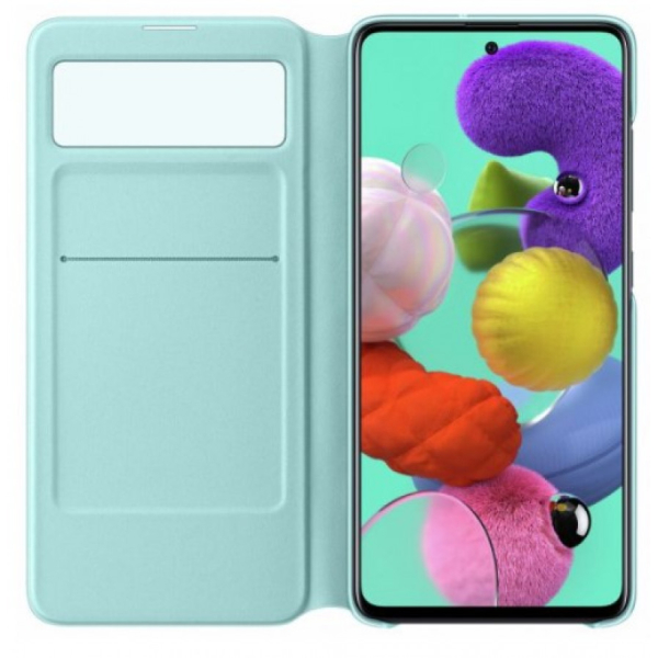 SAMSUNG GALAXY A51 PUHELINKOTELO MUSTA ALKUPERÄINEN S-view