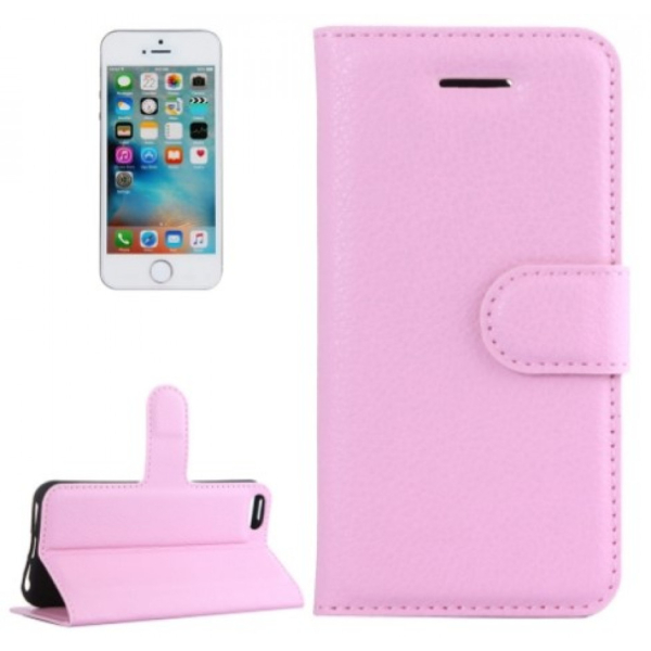 Apple Iphone 5 5S SE vaaleanpunainen suojakotelo Litc