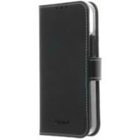 Insmat IPHONE 12 mini suojakotelo, aitoa nahkaa, musta, RFID suoja