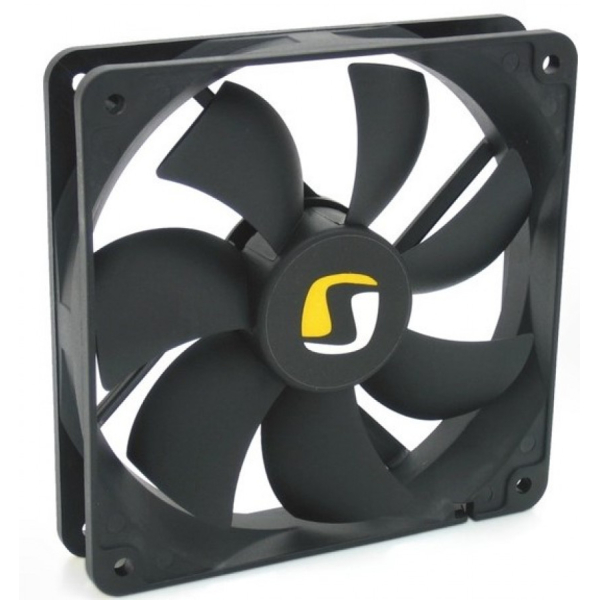 SilentiumPC Zephyr 120 v2 120mm -kotelotuuletin, musta