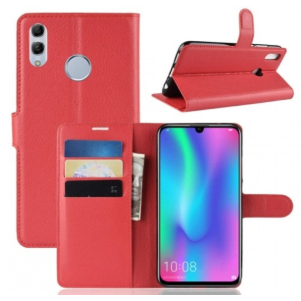 Honor 10 Lite & Huawei P Smart 2019 punainen suojakotelo Litch