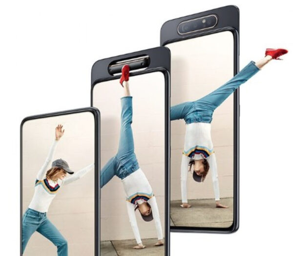 SAMSUNG GALAXY A80 musta, kääntyvä kamera - Image 2