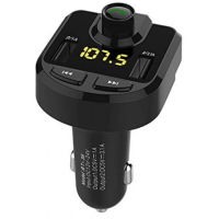 Bluetooth FM Transmitter Dual USB Port Car Charger QC3.0 3.1A