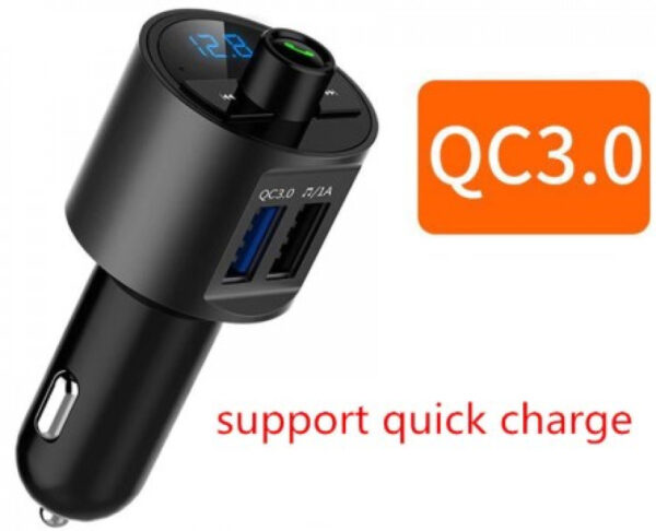 Wireless Bluetooth Car FM Transmitter with QC3.0 Quick Charge 3.4A autolaturi - Image 3