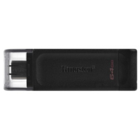 Kingston 64GB Data Traveler 70 USB-C 3.2 Gen 1 (3.1 Gen 1) - memory stick, Black