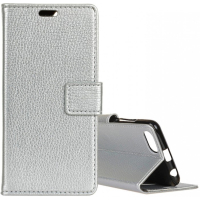 Honor 7s / Huawei Y5 2018 harmaa suojakotelo, Litchi