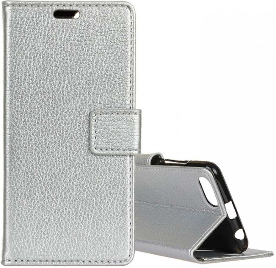 Honor 7s / Huawei Y5 2018 harmaa suojakotelo, Litchi