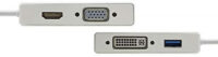 Alternative view of USB-C HUB HDMI VGA DVI USB-A Adapter 4 in 1