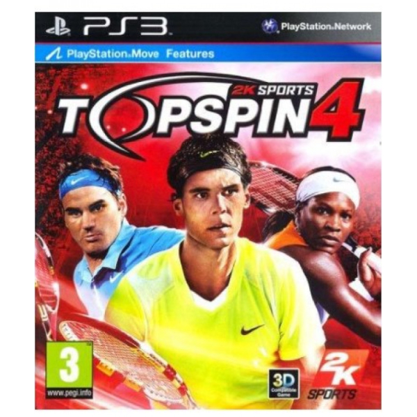 2K Sports Top Spin 4 PS3 (Käytetty) (Ei Sisällä Koteloa)