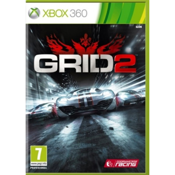 Grid 2 Xbox 360 + Headstart Pack (Käytetty) (Peli Ei Sisällä Koteloa)