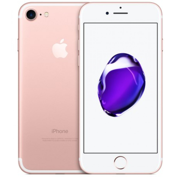 iPhone 7 128GB Rose Gold, tehdaskunnostettu, takuu 12kk