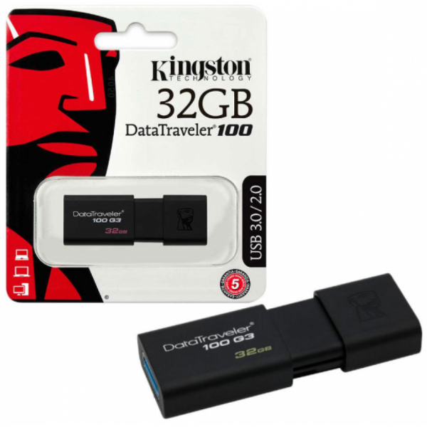 Kingston 32GB DataTraveler USB 3.2 / 2.0 / 3.0 / 3.1 Muistitikku