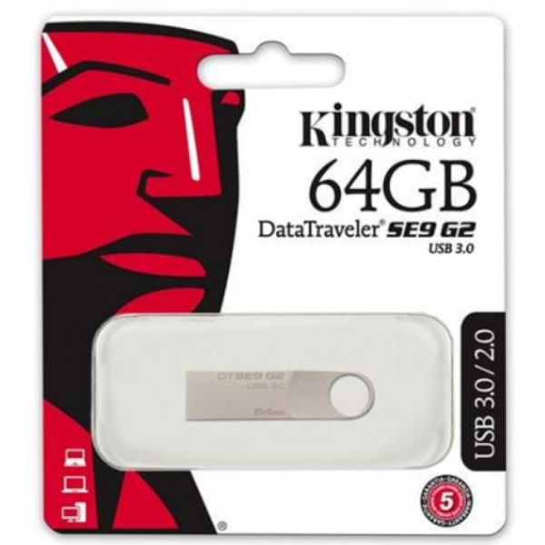 Kingston 64GB DataTraveler SE9 G2 USB 2.0 / 3.0 / 3.1