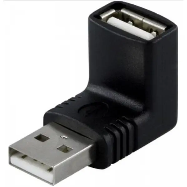 Deltaco Adapteri, USB A u - n, kulma