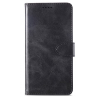 Huawei P30 PRO, with Holder & Card Slots & Wallet Musta, Calf