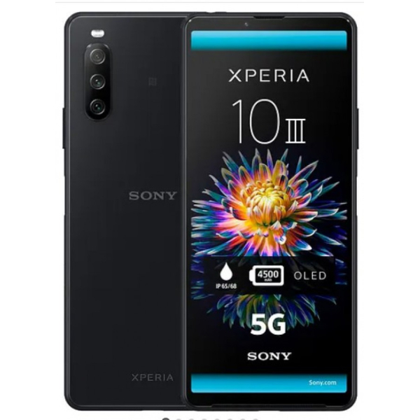 Sony Xperia 10 III 5G -Android-puhelin, 6/128 Gt, Dual-SIM, musta